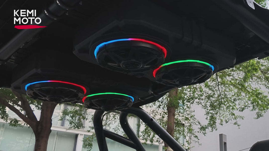 6.5 Inch UTV Roof Sound System Compatible with Can-Am X3 & Max RZR
