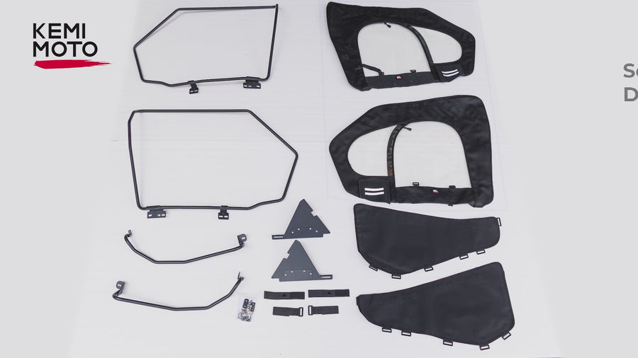 Upper Doors with Steel Frame for Polaris RZR XP 1000 / XP Turbo 20142