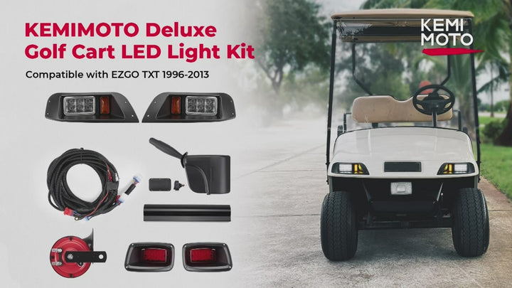 12V Deluxe Golf Cart LED Light Kit Fit EZGO TXT 1996-2013