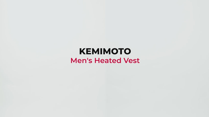Men's Heated Vest by APP Temp Control for Skiing Hiking Hunting