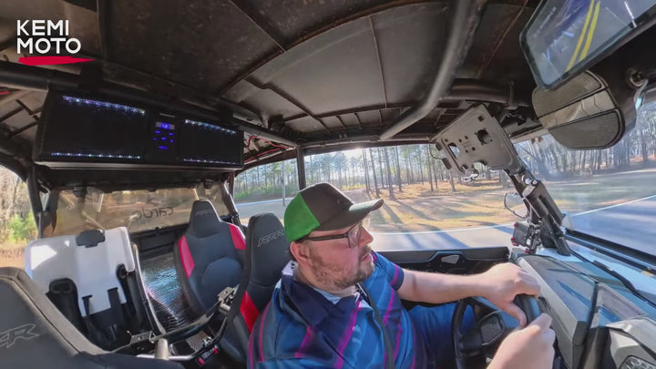 2.1CH 17" SoundBar Bluetooth For Polaris  Can am UTV/ATV Universal with RGB Lights 1''-2'' Roll Bar