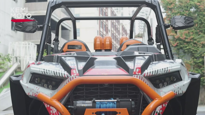 UTV Universal 1.5-1.875 In Side Mirrors for Polaris/Can-Am/Kawasaki