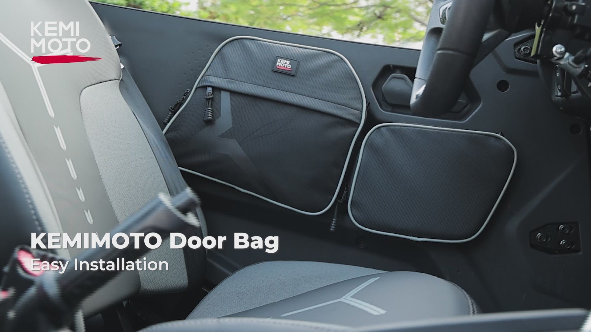 1 Pair Door Bags w/ Knee Pads for 2023+ CFMOTO ZForce 950 Sport