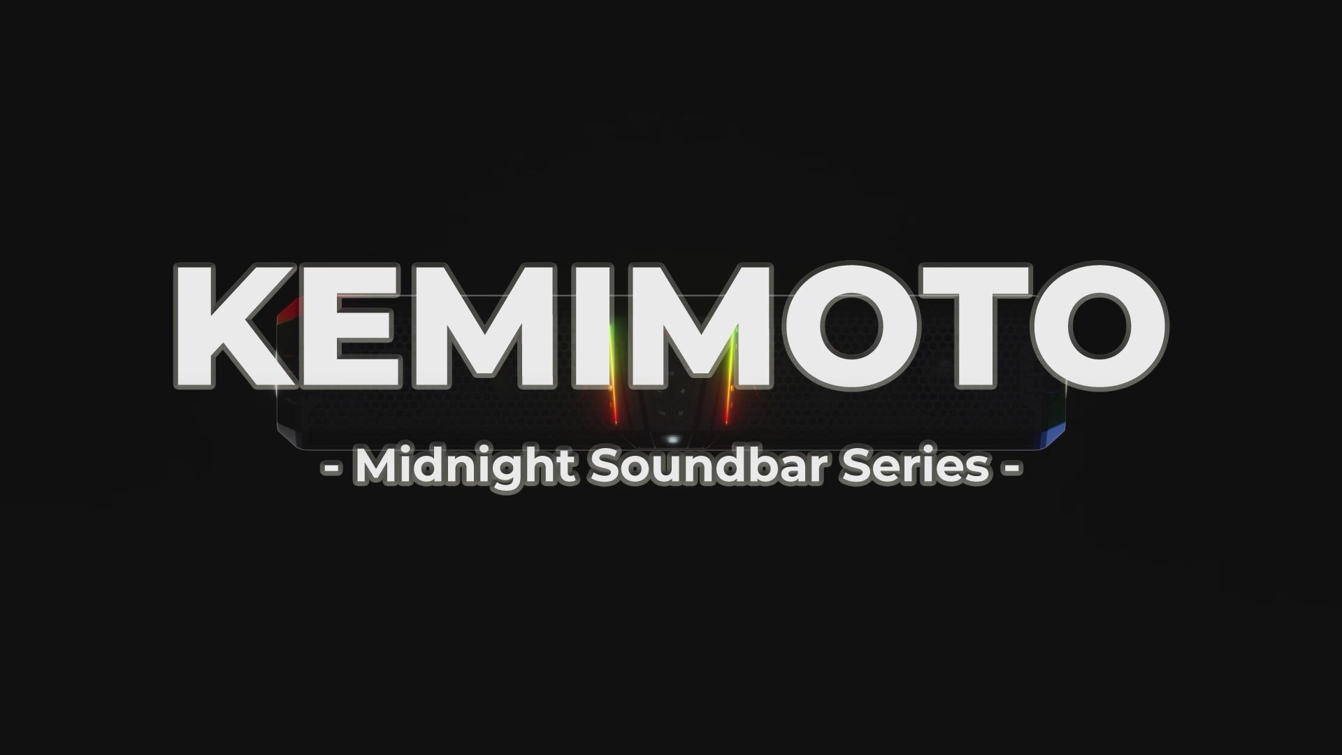 KEMIMOTO Midnight 40B 16'' 2-Speaker Louder RGB UTV Sound Bar (Built-in Battery)