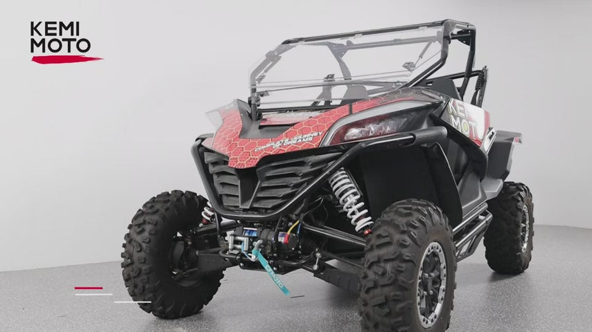 3-in-1 Folding Half Flip Windshield for CFMOTO ZForce 950