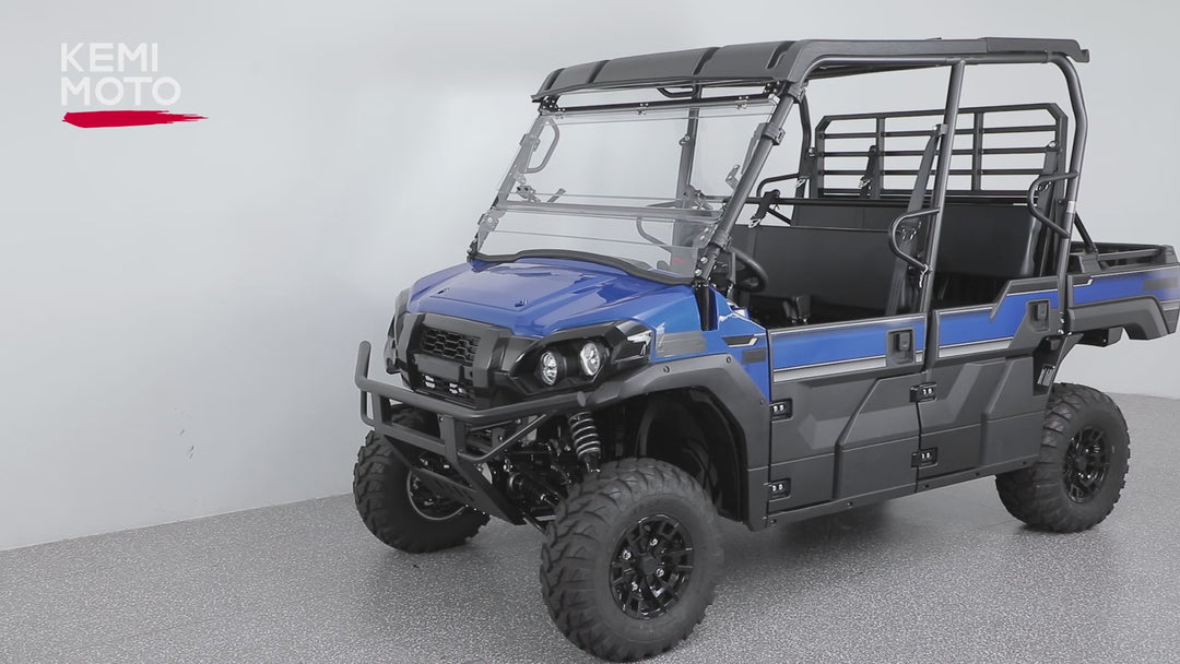3-in-1 Flip Windshield For Kawasaki Mule Pro FXT