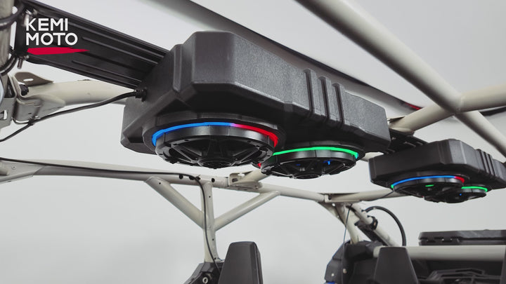 6.5 Inch UTV Roof Sound System Compatible with Can-Am X3 & Max RZR