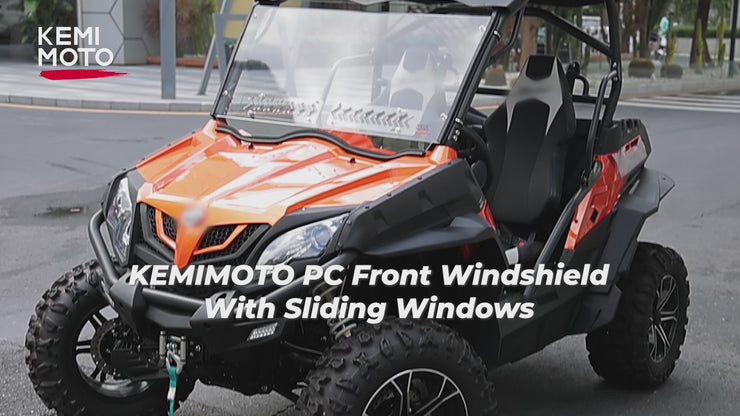 thumbnail image 2 of KEMIMOTO UTV Soft Windshield Fully Waterproof Rear 2 of 11