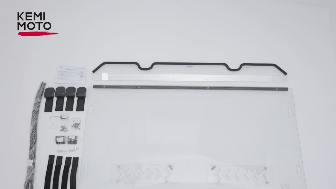 PC Vented Windshield for Kawasaki Mule Pro