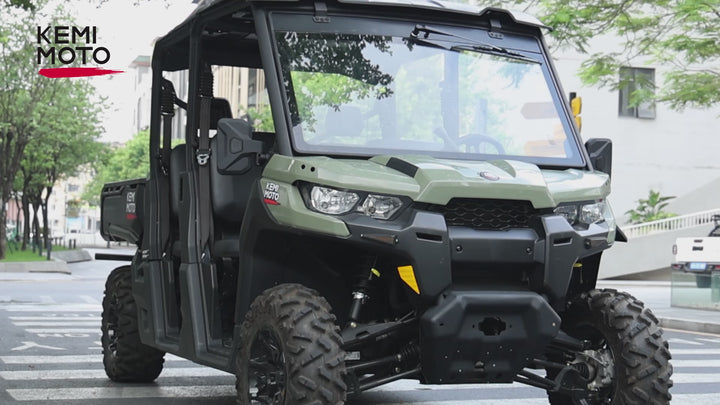 7mm Laminated Glass Windshield with Electric Wiper for Can-Am Defender & Defender MAX