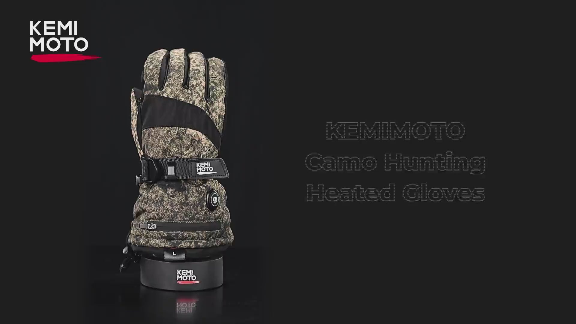 Camo Heated Hunting Flip Magnetic Gloves