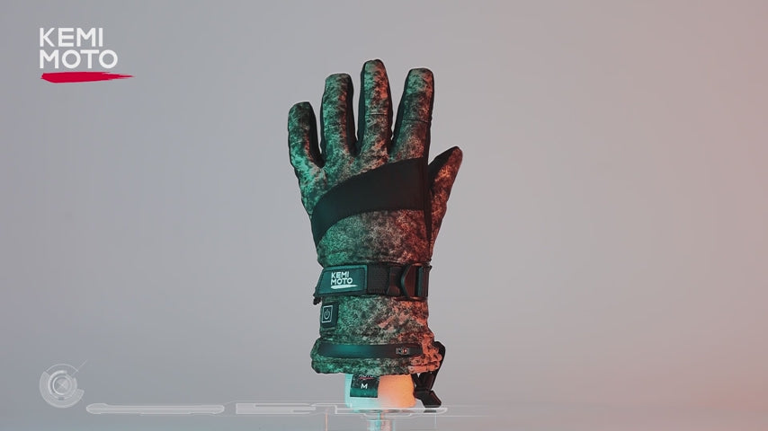 Camo Hunting Heated Gloves with 2 Rechargeable Battery Packs