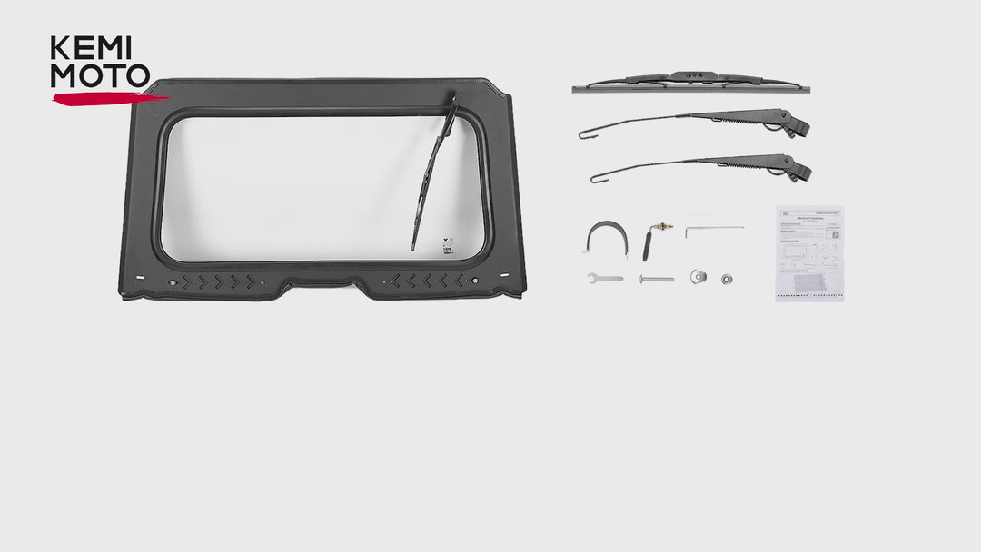 8MM Glass Windshield with Wiper for Honda Talon 1000