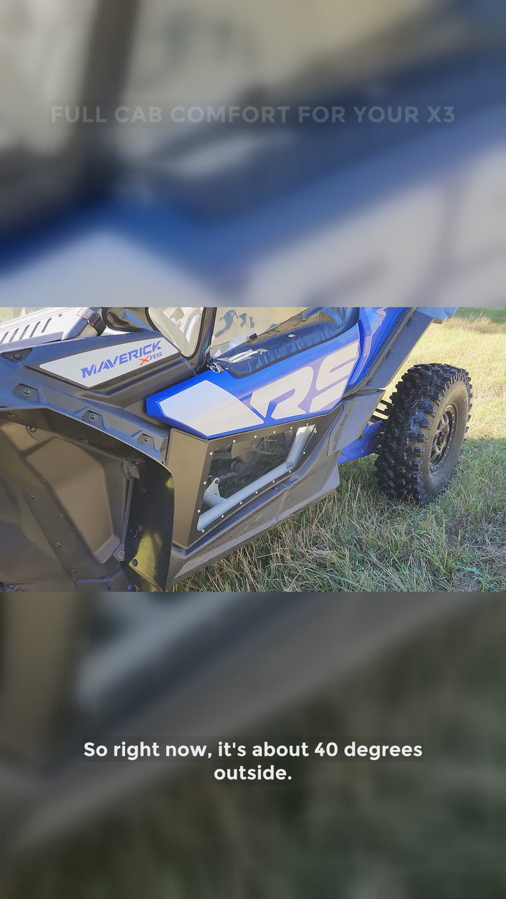 Upgraded Soft Cab Enclosure Upper Doors for Can-Am Maverick X3