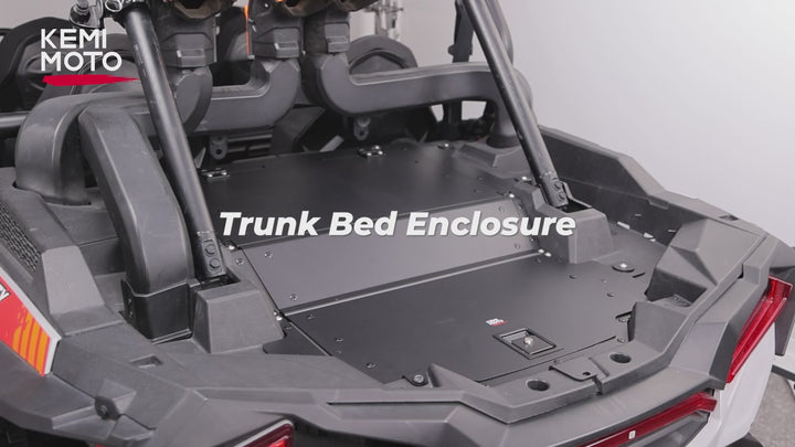 Aluminum UTV Trunk Bed Enclosure for Polaris RZR 1000 2014-2023