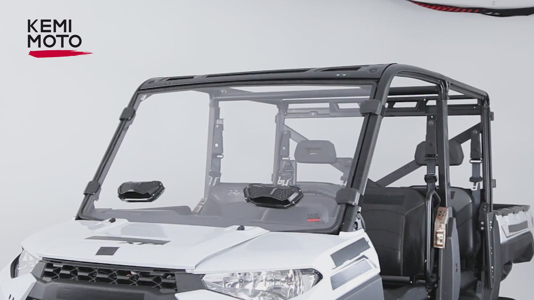 3-in-1 Vented Windshield for Polaris Ranger 1000 & XP 900/1000 (2014-2026)