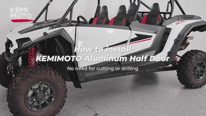 Aluminum Half Door with PC Window for Polaris RZR XP 4 1000 2024-2025 4PCS