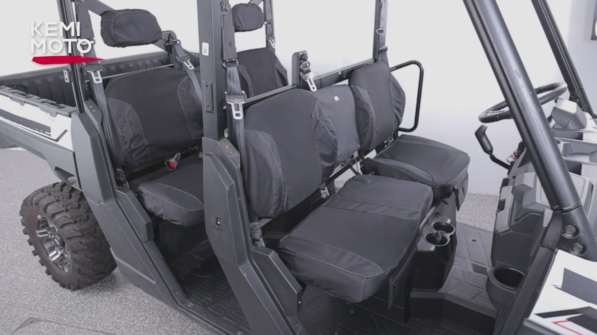 UTV Wingback Seat Cover Set for Polaris Ranger Crew XP 1000