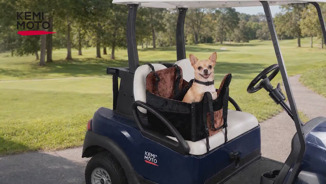 Golf Cart Dog Seat with Washable Cover for Small and Medium Pets