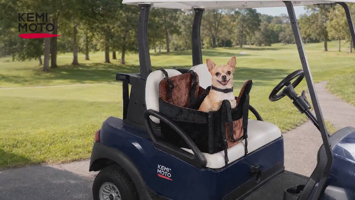 Golf Cart Dog Seat with Washable Cover for Small and Medium Pets
