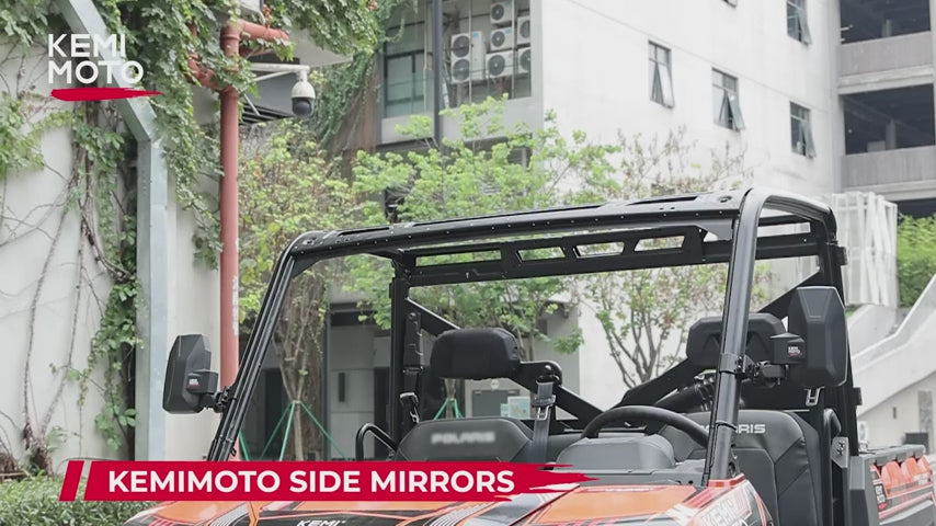 Upgraded UTV Wider Pro-Fit Side Mirrors Fit Polaris / Can-Am
