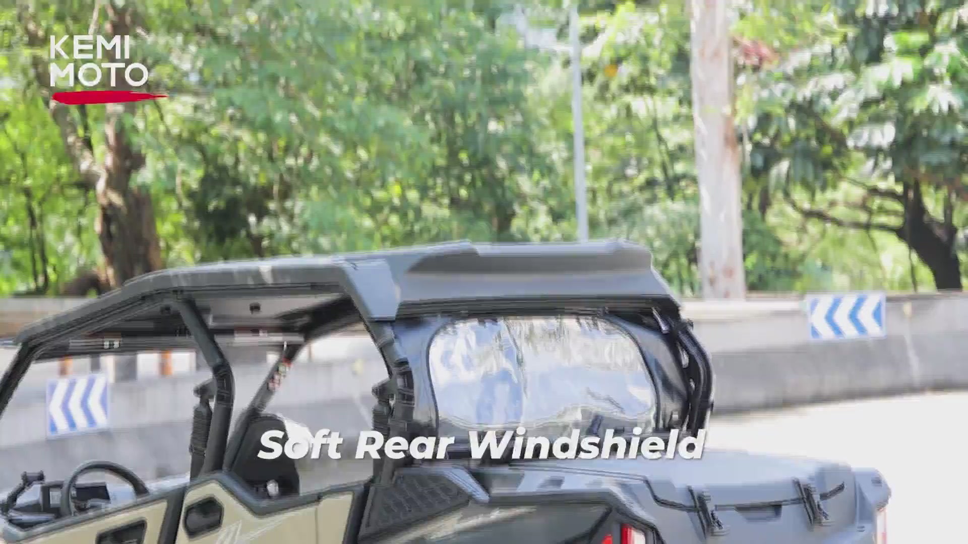 Ventana trasera flexible enrollable para CFMOTO ZForce 950 2023+