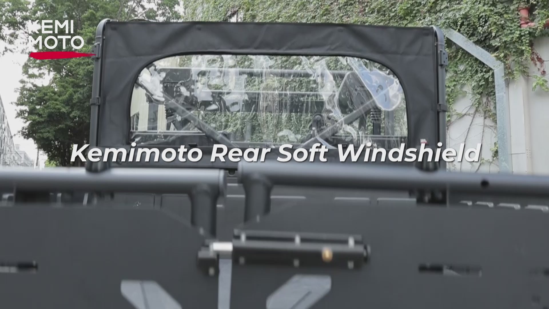 Rear Soft Windshield with Zipper for CFMOTO Uforce 1000/1000XL