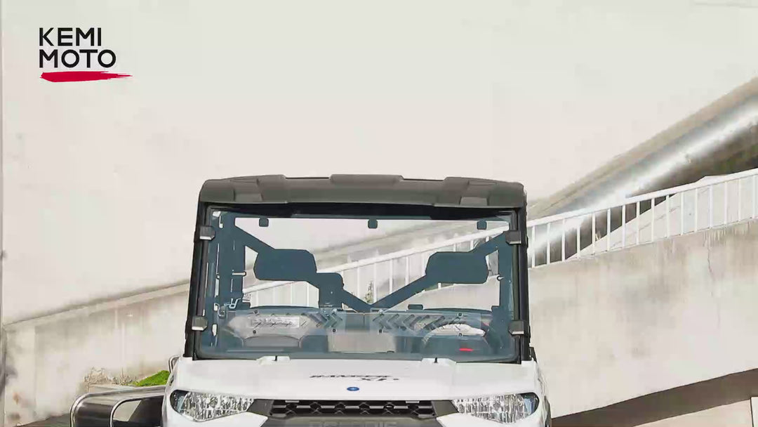2-IN-1 Vented Windshield for Polaris Ranger XP 900/XP 1000/Crew 2014-2026