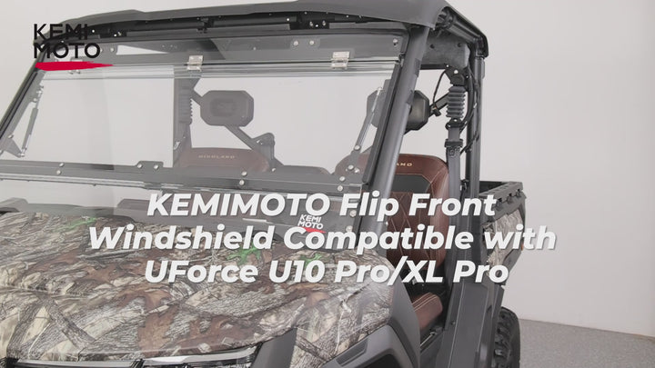 3-IN-1 Flip Windshield For CFMOTO UFORCE U10