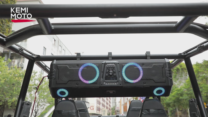Soundbar For Can-am Polaris UTV Bluetooth 10 Speakers RGB Lights IP66 Waterproof Dustproof