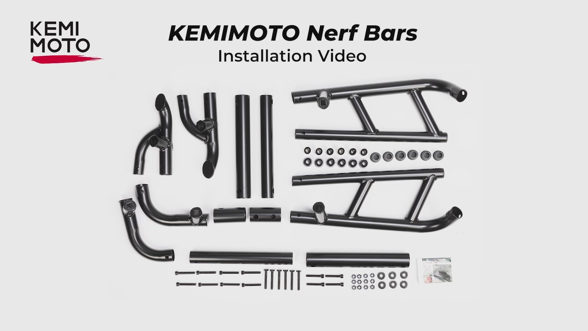 Heavy Duty Steel Nerf Bars Rock Sliders for Polaris RZR XP 1000/ XP 4 1000 2024-2025, 2-Seat