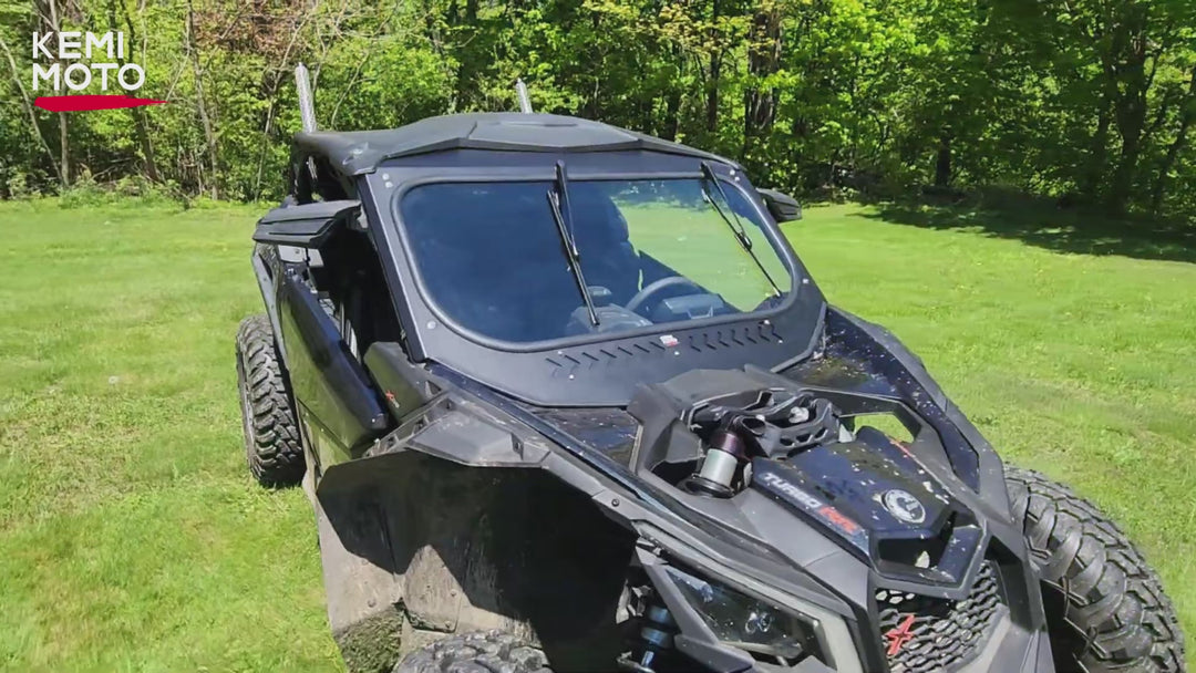Glass Windshield with Sliding Vents for Can-Am Maverick X3 / X3 MAX