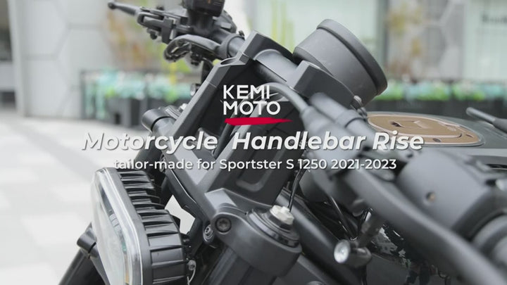 38mm Motorcycle Handlebar Rise Bar Mount Clamp Kit