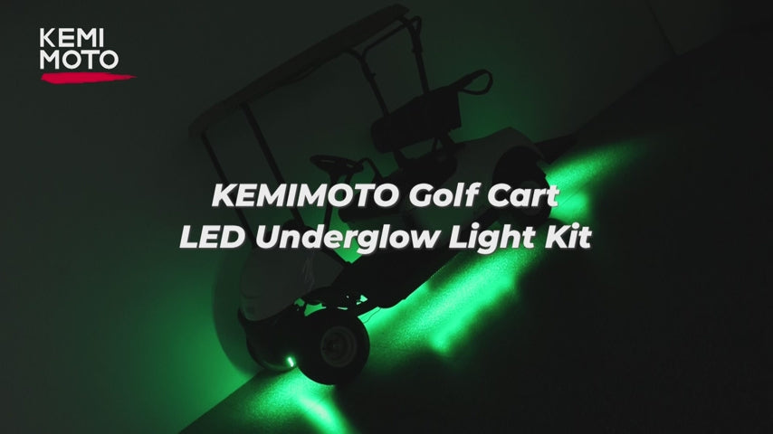 4PCS Golf Cart Underglow LED Light Strip Kit for EZGO, Yamaha Drive2, ICON