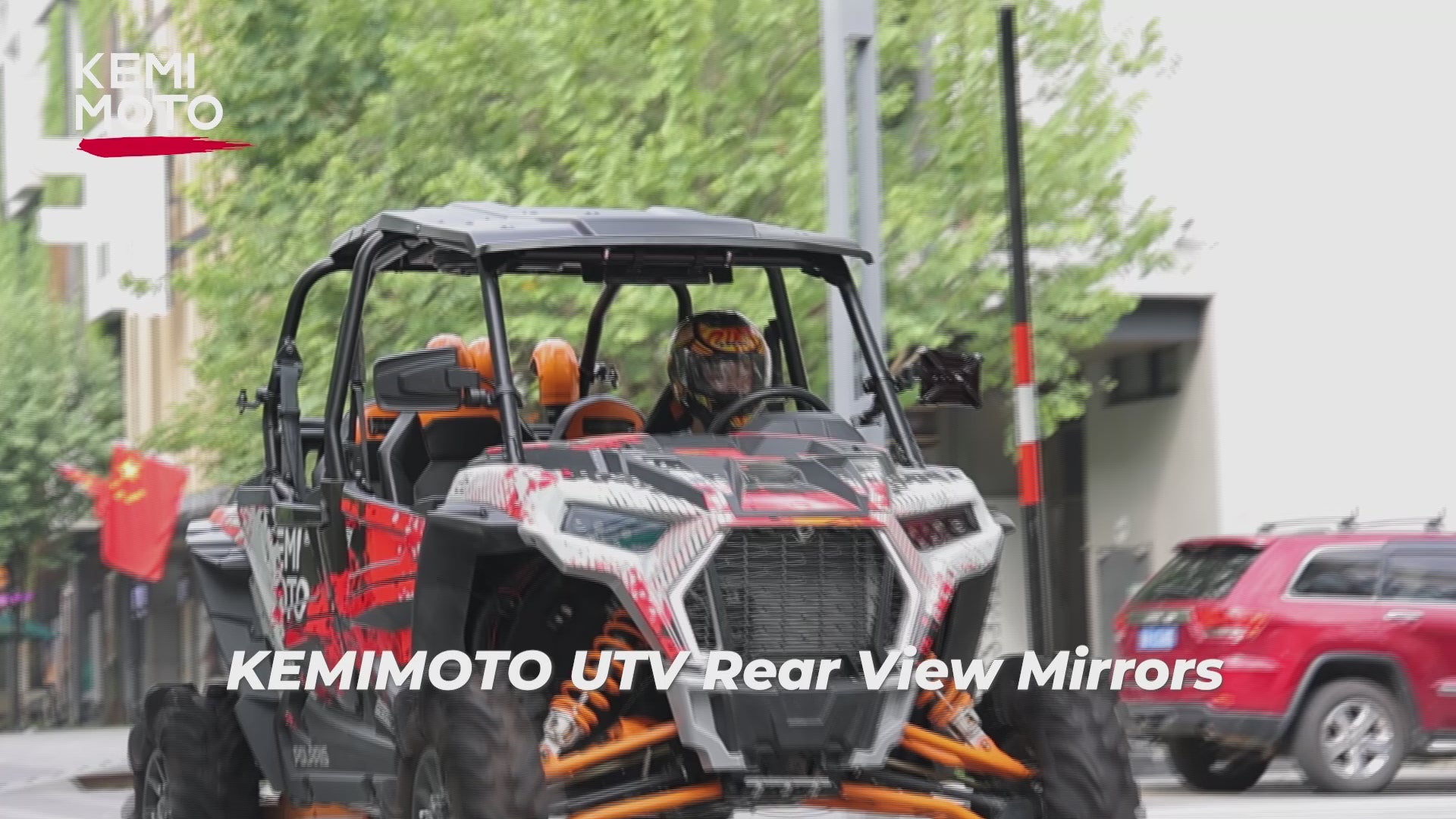 UTV Rear View Mirror 2 Convex Mirror with 1.5