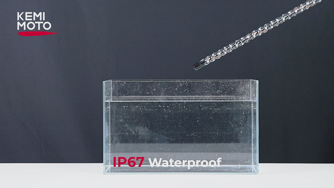 UTV/ATV Universal 3FT LED Whip Lights & Rock Lights Combo