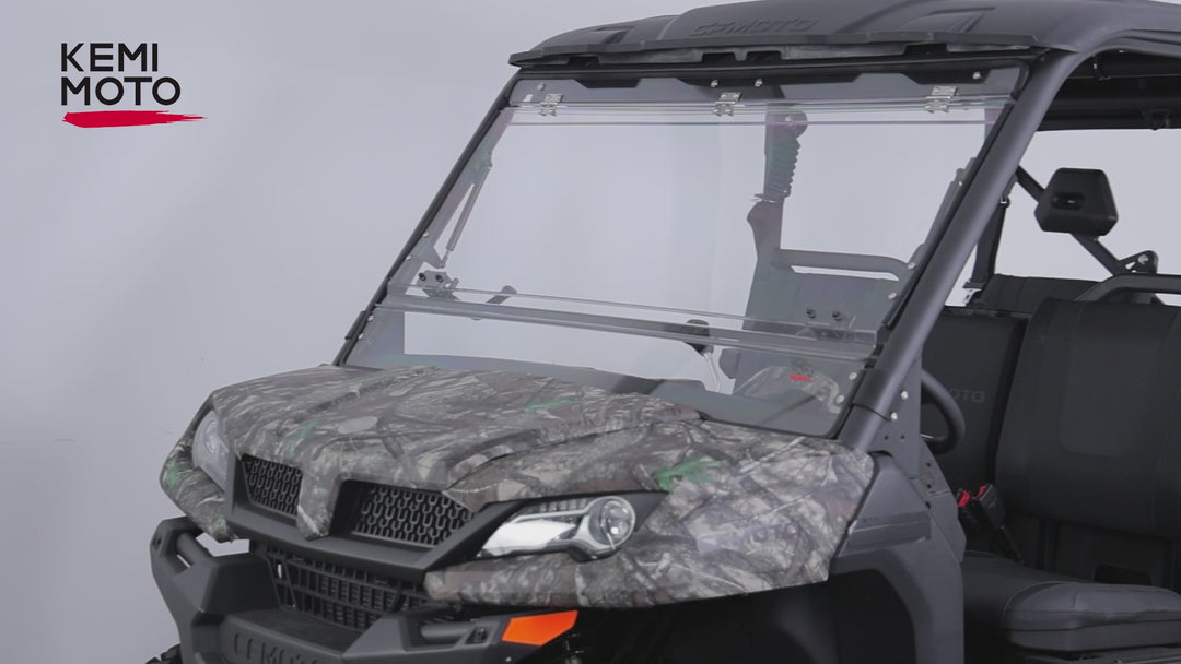 Upgraded Flip Front Windshield For CFMOTO Uforce 1000|1000 XL