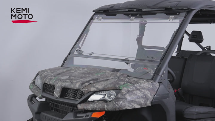 Upgraded Flip Front Windshield For CFMOTO Uforce 1000|1000 XL