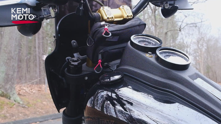 Motorcycle Handlebar Bag for Cruiser Softail Dyna Sportsters