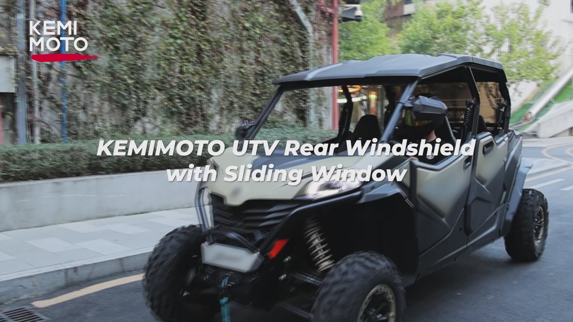 Tinted Rear Windshield w/Sliding Window for 2023+ CFMOTO ZForce 950 Sport | 800 Trail