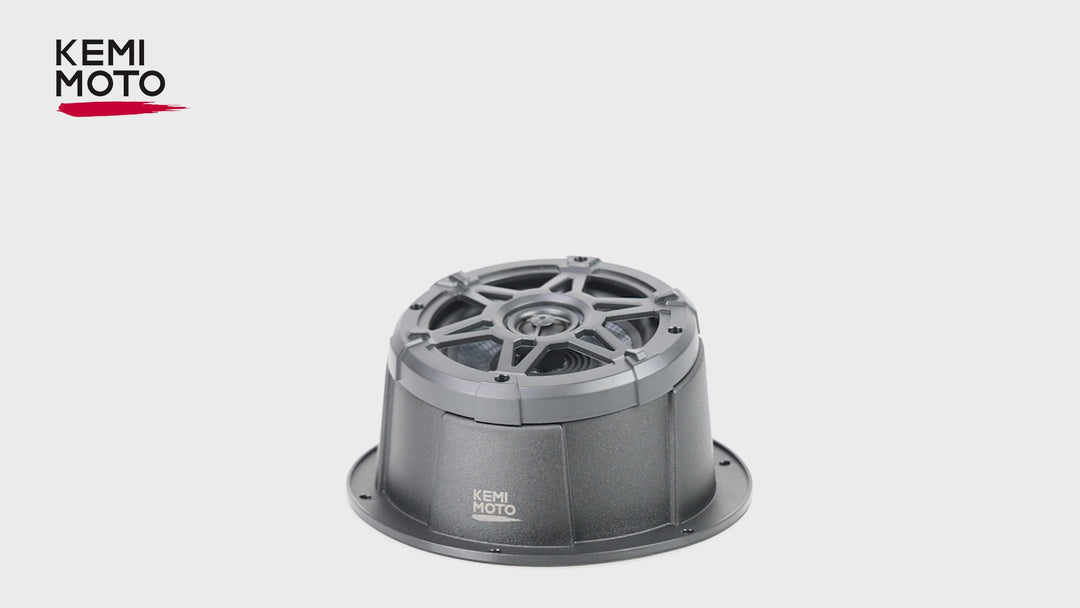 Universal 6.5" Speaker Pods with Enclosures (IPX5 Water-Resistant)