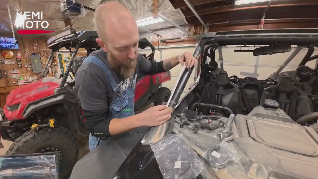 Upgraded Flip Windshield with Slide Window for 2020-2024 RZR PRO XP/4