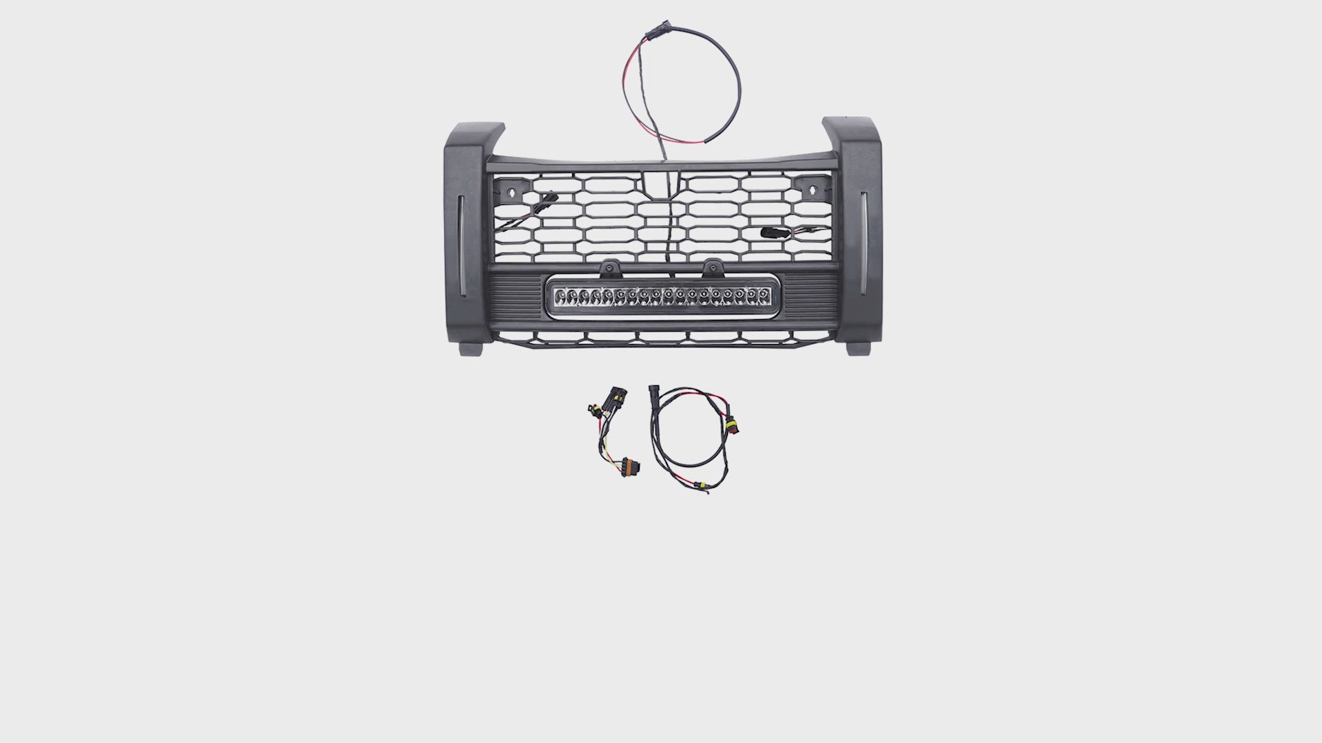 Front Mesh Grill with Accent Light for Polaris XPEDITION ADV/XP
