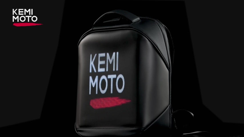 LED Backpack with DIY Programming for Motorcycle Travel and Camping