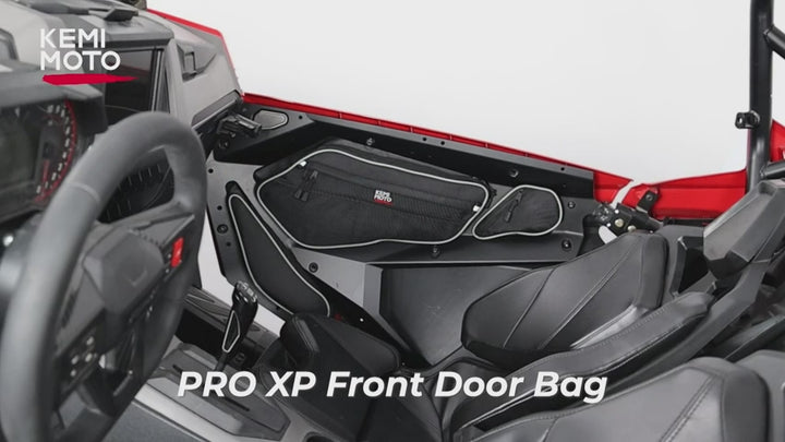 Front Door Bags With Knee Pads for Polaris RZR PRO XP/4, PRO R/4, Turbo R/4