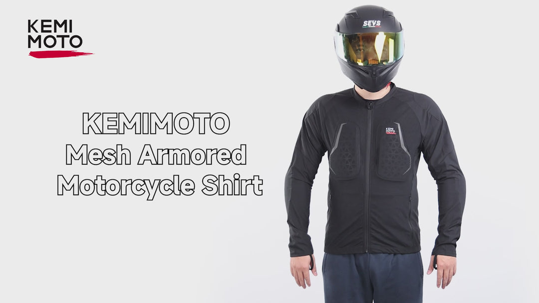 Motorcycle Mesh Armored Shirt with CE1 Certified Protective For Men