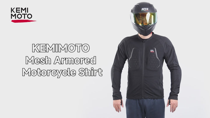 Motorcycle Mesh Armored Shirt with CE1 Certified Protective For Men