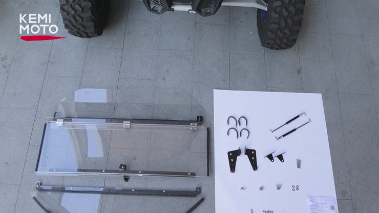 Can-Am Maverick X3 Flip Windshield – Kemimoto
