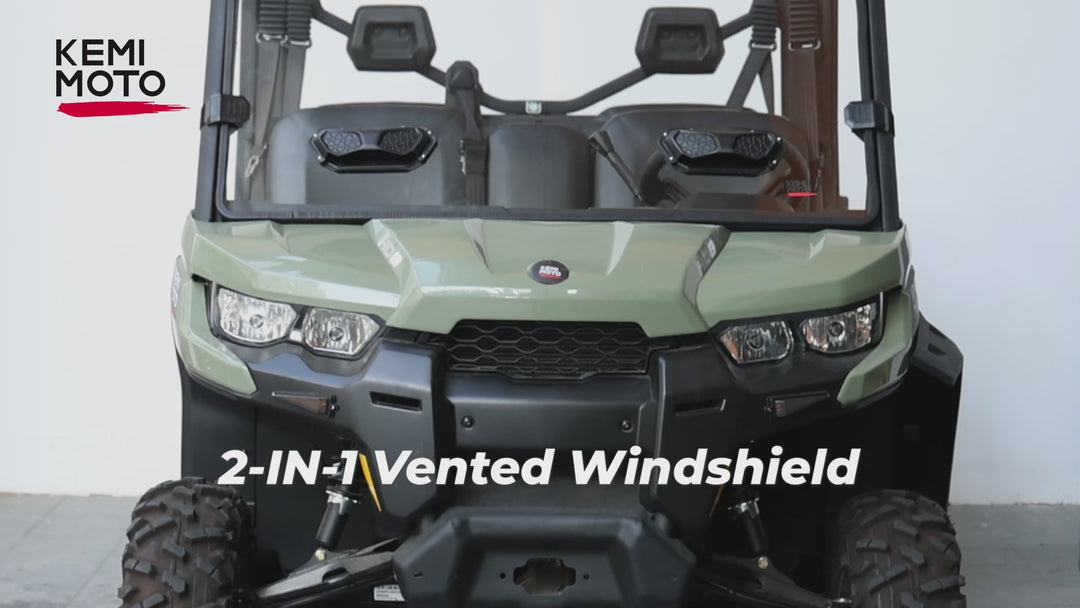 Parabrisas delantero ventilado para Can-Am Defender HD5/HD8/HD10/MAX (2016-2026)