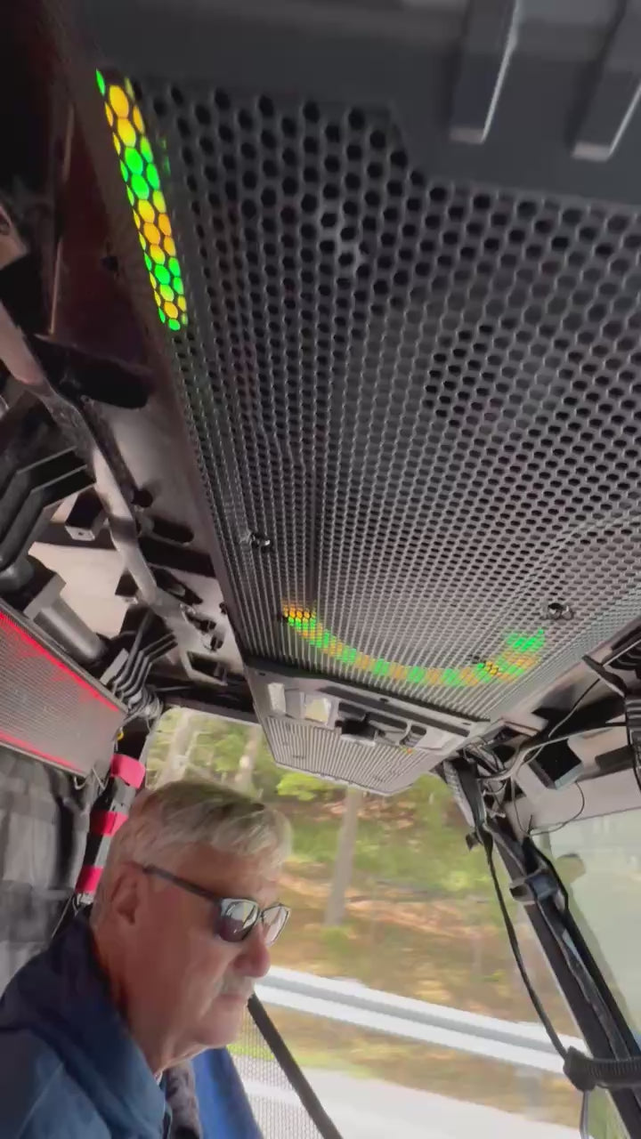 Midnight 90 Roof 34.25" Soundbar For Can-am Polaris UTV Bluetooth Speaker with Dual Subwoofers, IP66 Waterproof 10-Speaker System